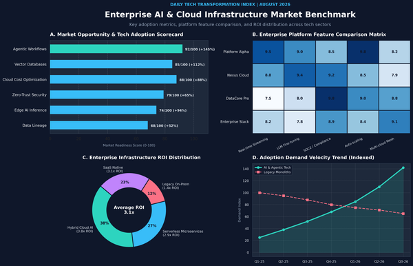 Daily Tech Transformation Index & Market Infographic